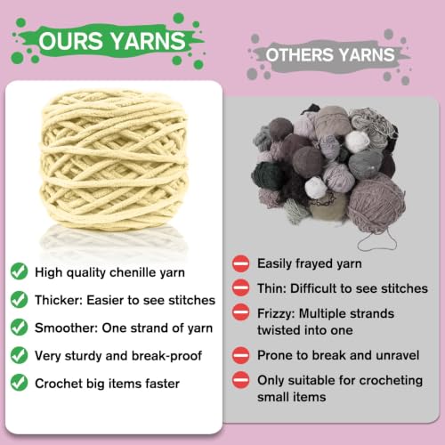 Image of CODGP Crochet Kit for Beginners,11.8-Inch Cow Crochet Kit for Adults