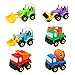 Produktbild Baufahrzeuge Kinder Baustellenfahrzeuge Klein Rennwagen Spielzeug Auto Set Spielzeugauto 6 Pcs Fahrzeuge Kinderspiele für Kinder Jungen Mädchen ab 3 4 5 jahren