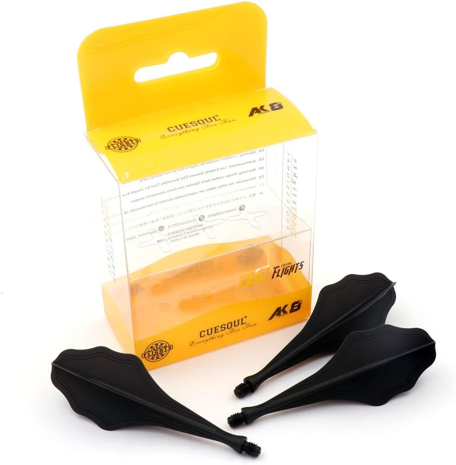 CUESOUL TRAJ AK8 New Integrated Dart Flights and Shafts Wave Shape,Very Slim Dart Flight 3 Sets