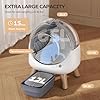 SHETAZ Self Cleaning Litter Box,Automatic Cat Litter Box for Multiple Cats,Robot with APP Control,Dual Safety Protection,Odor-Free Waste Disposal Includes Trash Bags,White #1
