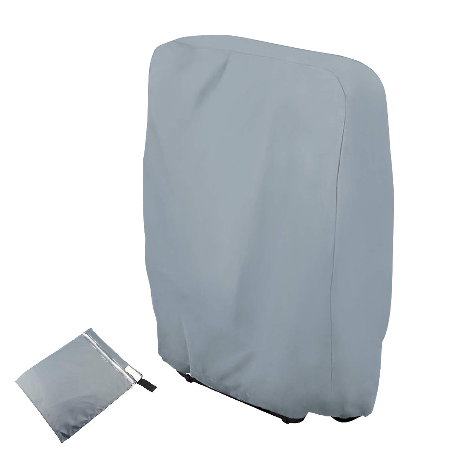 Zero Gravity Folding Chair Cover Outdoor Waterproof Dustproof Lawn Patio Furniture Covers All Weather Resistant 28"x43"（Gray）