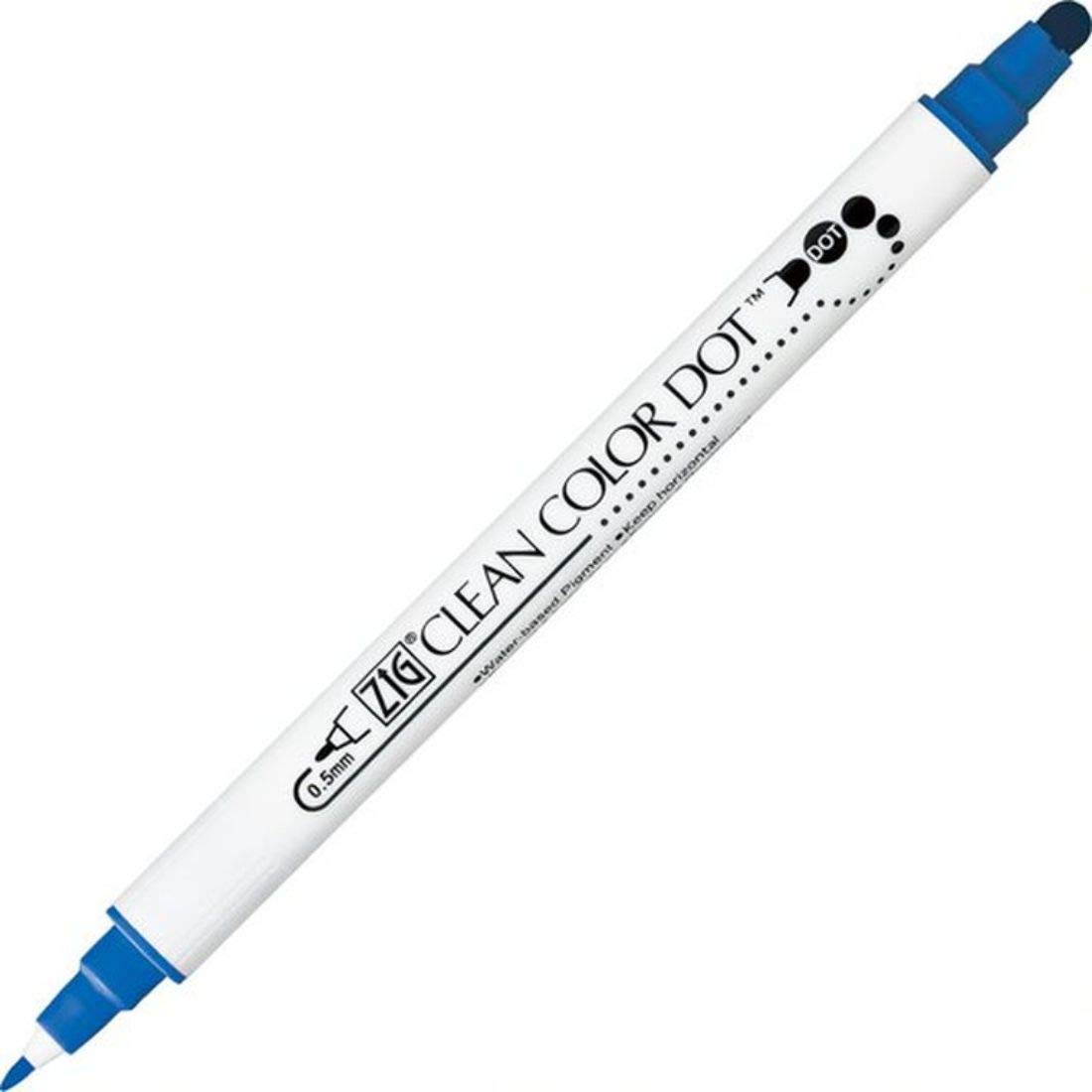 Kuretake Clean Colour Stylo à pois bleu #032 feutre dessin - 4