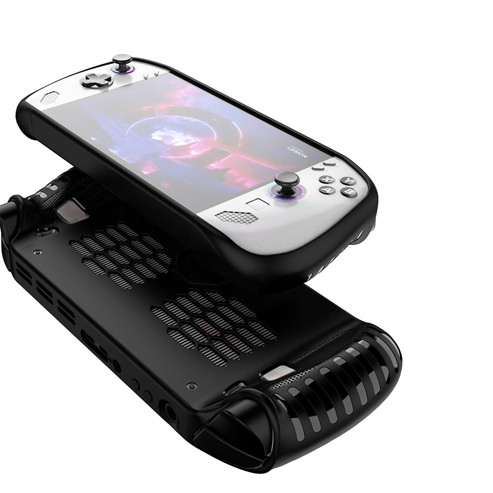 Étui pour Lenovo Legion Go S, [Antichoc] Étui en TPU Souple Case avec Kickstand, Anti-Rayures Protecteur pour Lenovo Legion Go S-Noir