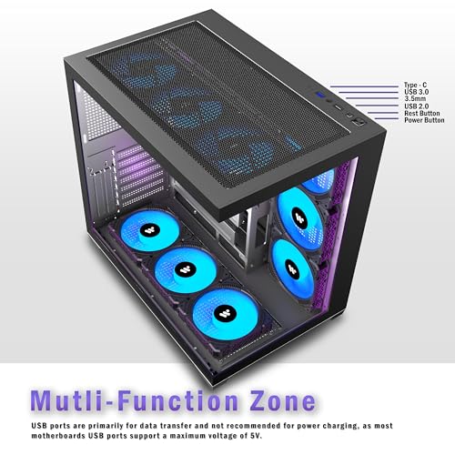 AMANSON H9 Mid-Tower Gaming PC Case Review UK (2026). Build Tested