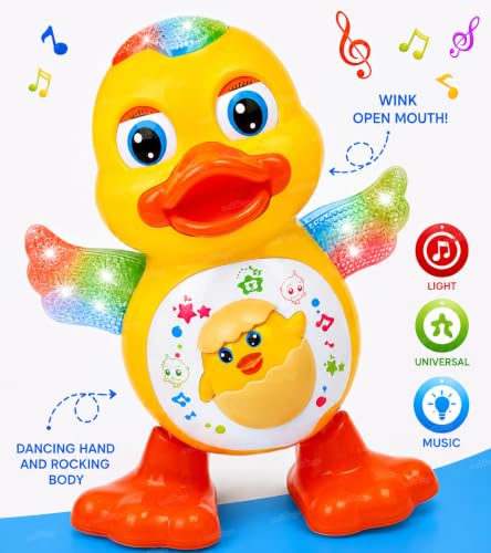 Image of Zest 4 Toyz Musical Dancing Duck with Lightning Effect, Real Dancing Action and Music (Dancing Duck)
