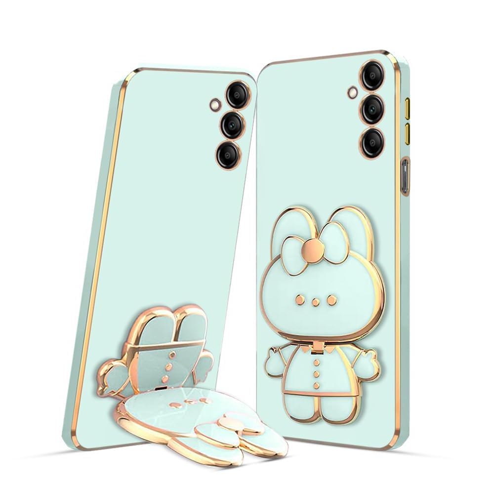 A3sprime Back Cover for Samsung Galaxy S23 FE 5G |Soft Silicone Golden Side Colored with Cute Cartoon Shape and Mirror Stand Camera Protector Case| Pack of - 1 (Mint) (B0D7J8HVGJ) Amazon Price History, Amazon Price Tracker