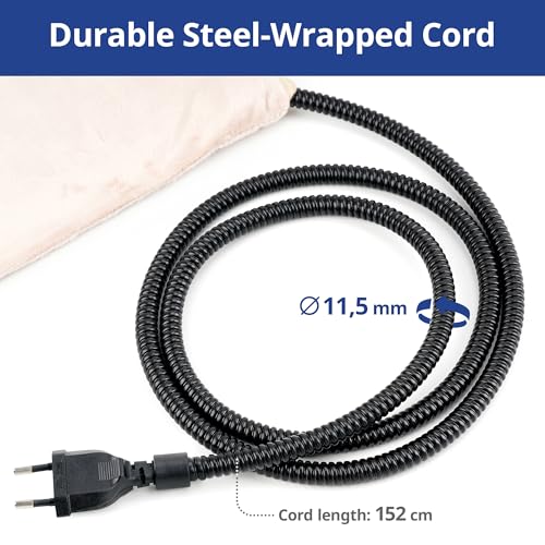 NICREW Haustier Heizkissen für Katze Hund 40x45 cm, Konstante Temperatur Elektrisches Heizkissen mit Anti-Bite-Schlauchwickel Kabel, Khaki, 30 W