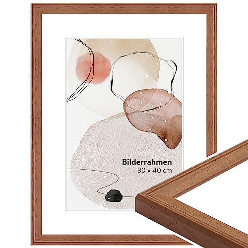 WANDStyle H320 Classic Picture Frame 10 x 10 cm Cherry Wood Picture Frame Modern Made in Germany