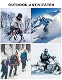 ROCKBROS Sturmhaube Herbst Winter Herren Damen für Outdoorsports Fahrrad Motorrad Snowboard Ski Radfahren Balaclava Reflektierend Winddicht Anti-Staub Atmungsaktiv Einheitsgröße - 7