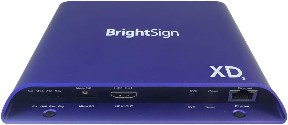Brightsign XD233 Advanced 4K Media Player - (> Digital Signage Solutions Accessories) +}