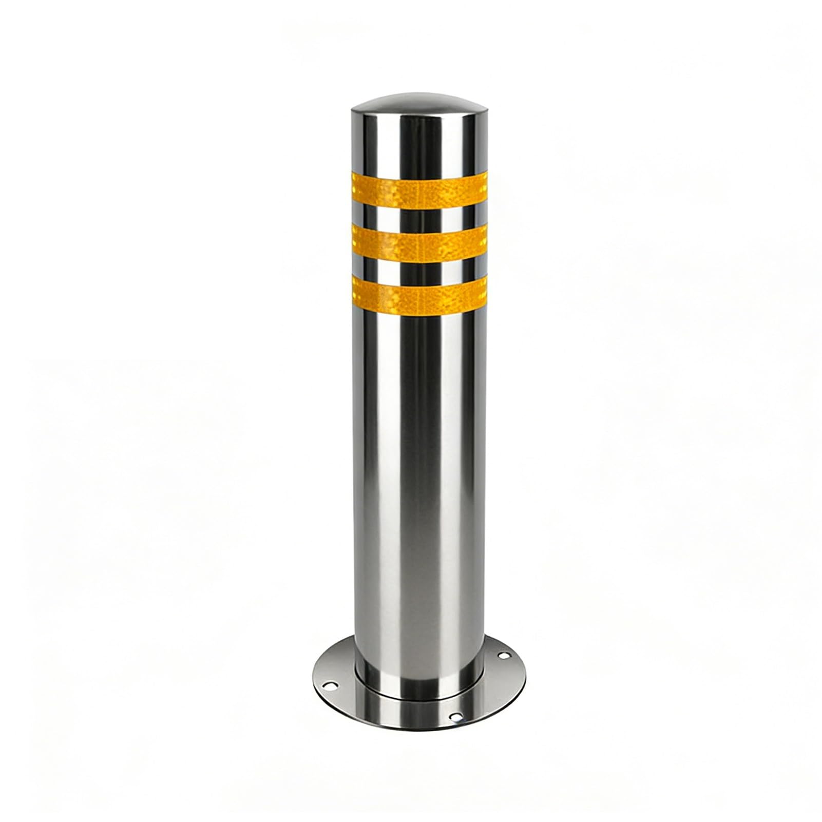 Bolardo de Seguridad Bolardo De Acero Inoxidable Con Guardia De Seguridad Puesto De Estacionamiento De Control De Tráfico Para Garajes, Entradas De Acceso Y Aceras(1 Pack,H 23.7in x D 4.5in)
