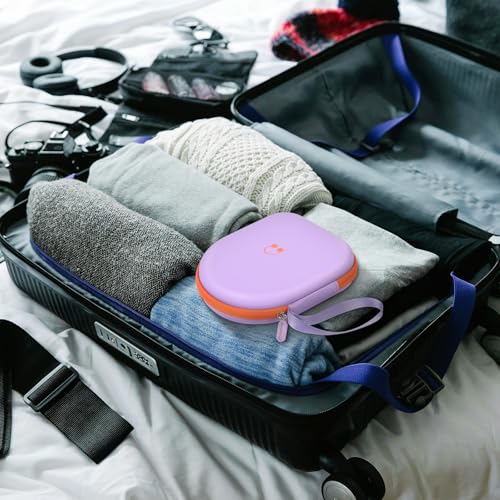 Headphone Case Compatible with JBL Tune 510BT/ 520BT/ for Sony WH-CH520/510/ for JBL Live 460NC/670NC Wireless On-Ear Headphones, Bluetooth Head Phones Storage Bag for Charging Cable - Purple by Boobowl - Image 8
