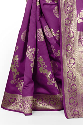 Image of MIRCHI FASHION Women Saree | Jacquard Banarasi Silk Woven Ethnic Motif Office Wear Sari