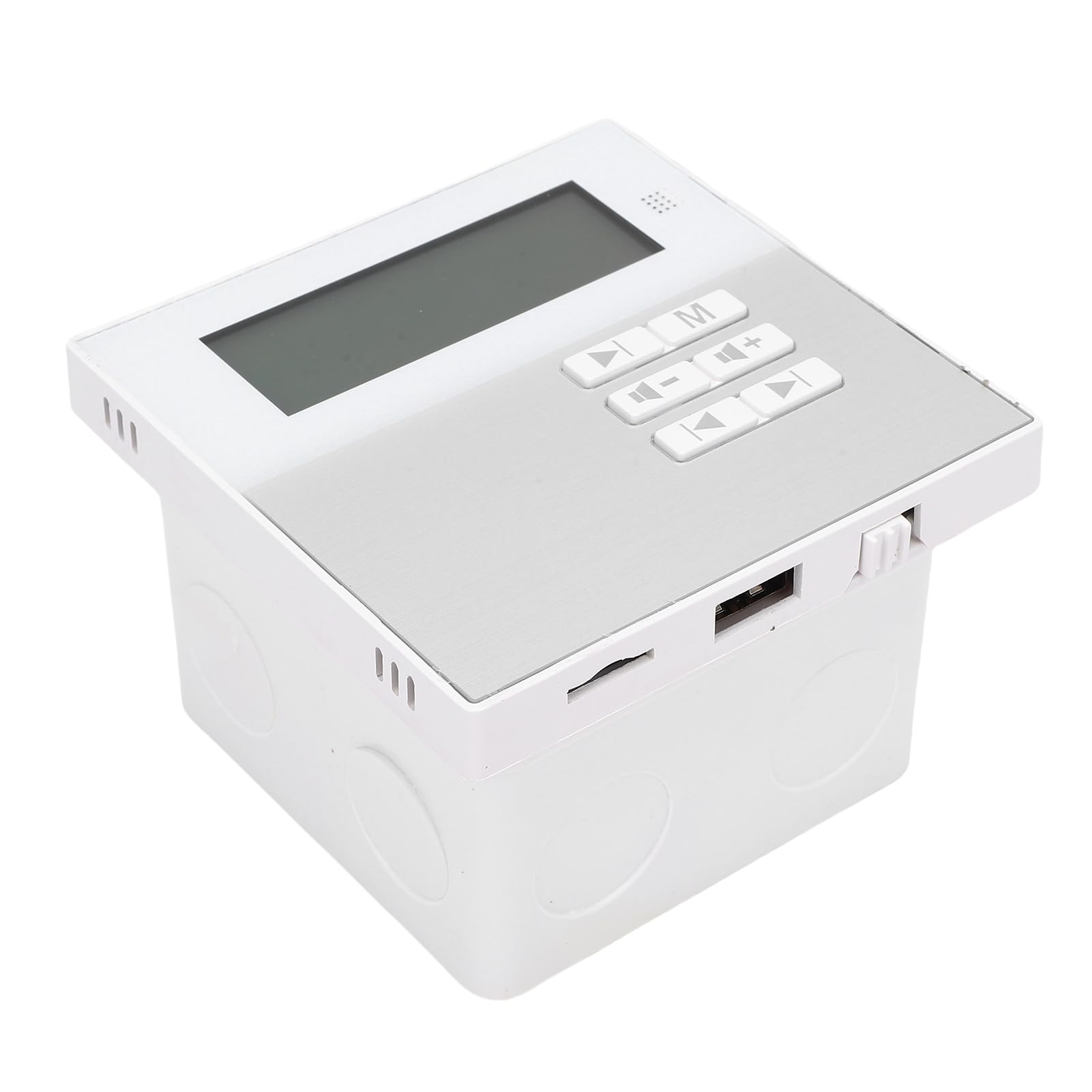 2.4 Inch LCD Music Amplifier Module, 2x20W Wall Mount Audio System with Remote Control, Supports MP3 WAV FLAC, 4 Speakers Output, for Home Cafe