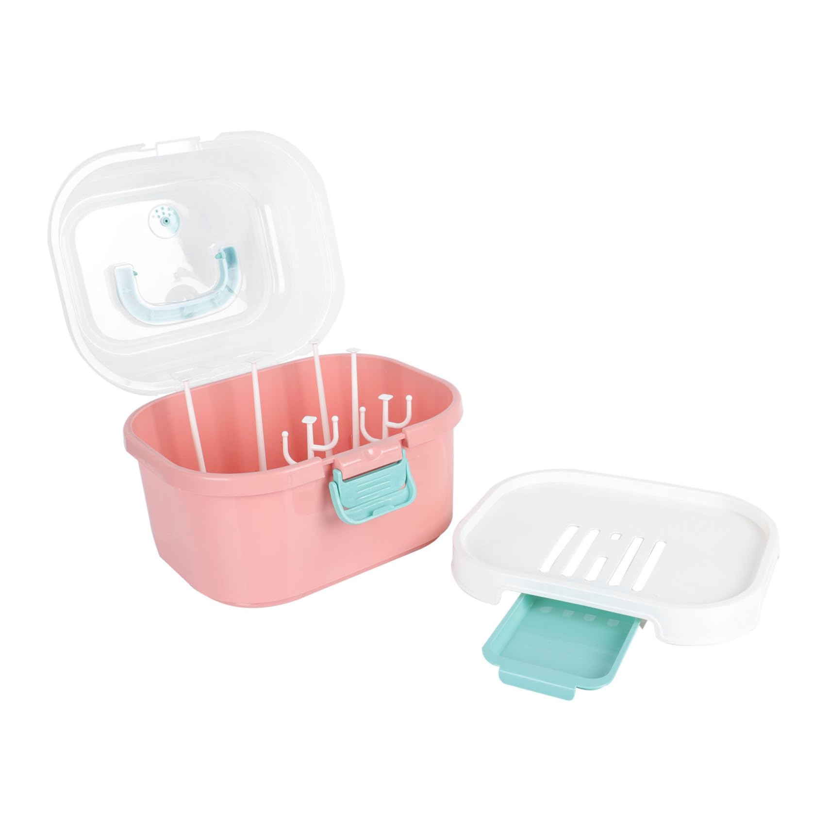 Estante Secado Biberones con Transparente y Bandeja Escurridor Reversible para Biberones y Tetinas Secador Botellas de Alta Capacidad para Bebés Diseño Duradero y Fácil Limpieza
