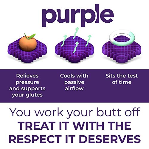 Purple Royal Seat Cushion - Seat Cushion For The Car Or Office Chair - Temperature Neutral Grid #TOP6