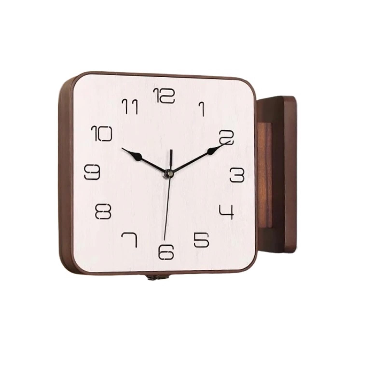 DJSKLDF Wall clock 2025 Modern Dual-Sided Wall Clock Minimalist Corner Hanging Timepiece Contemporary Silent Non-Ticking Pendulum Living Room Decor(Square)