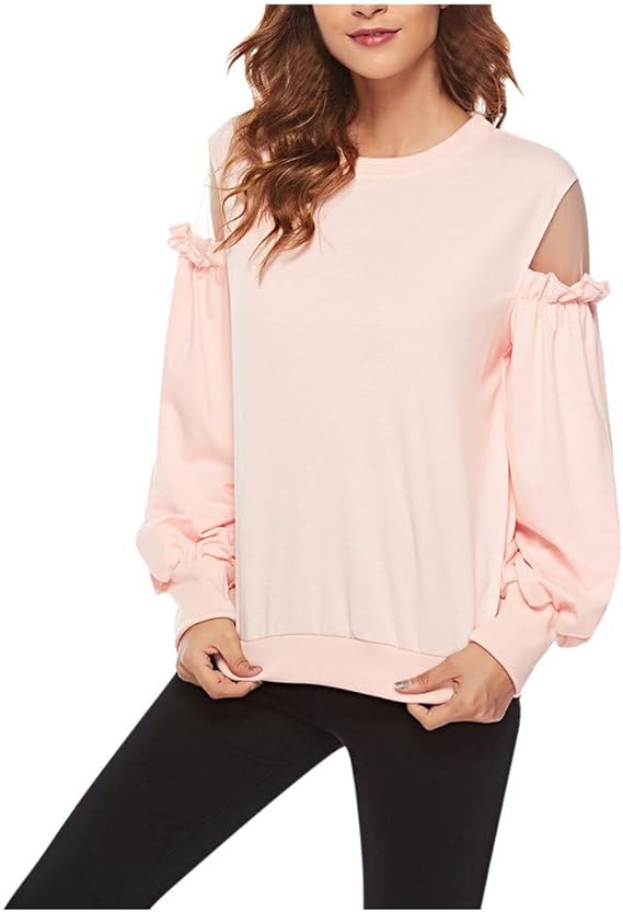 Damen Langarmshirt Basic - Weiches Hemd Top Mit Eleganter Passform