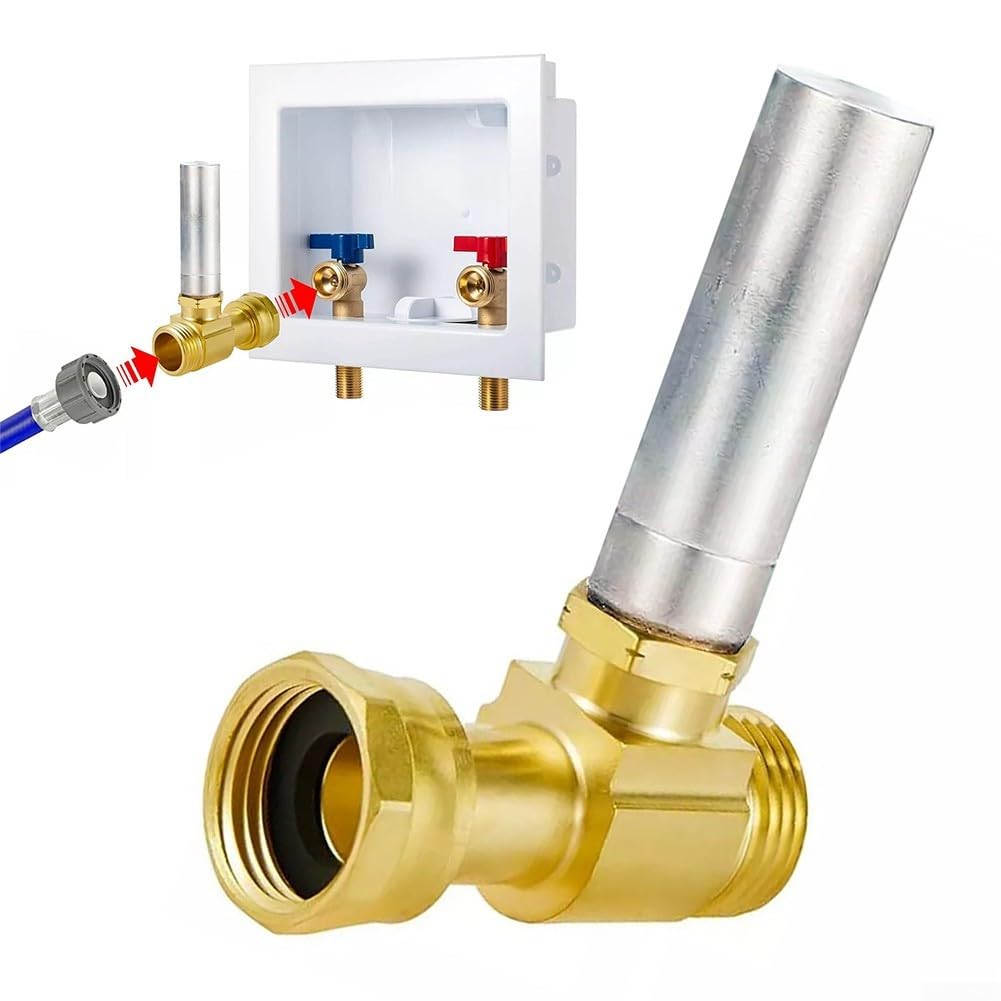 Wasserschlag-Absorber – 1,9 Cm (3/4"), Messing, Für Waschmaschine & Geschirrspüler – Reduziert Rohrgeräusche & Druckstöße