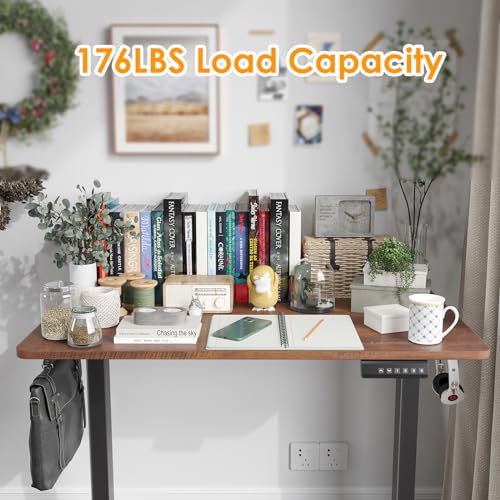 Image of STARY Electric Standing Desk Adjustable Height Sit Stand Home Office Desk with Splice Board