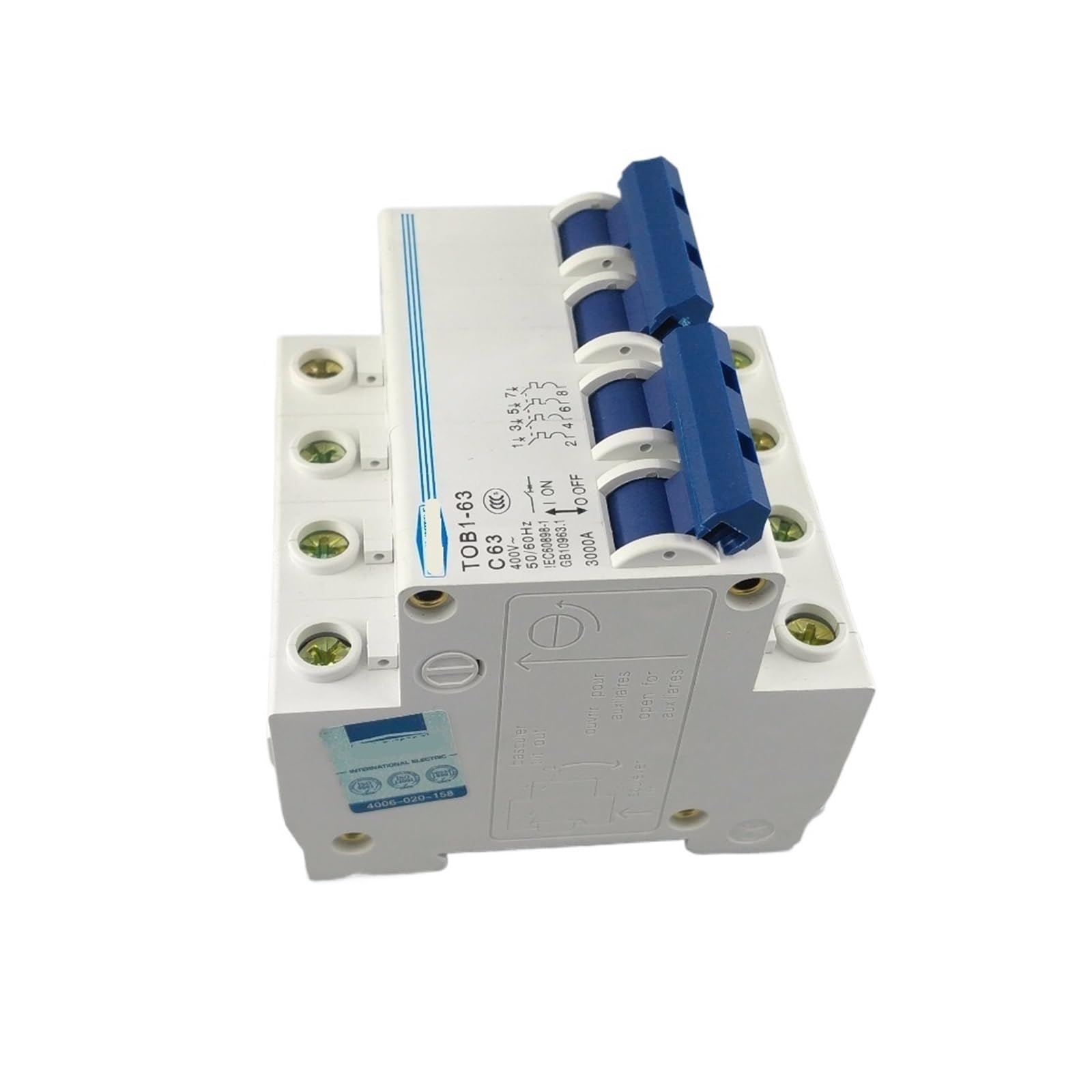 Interruttore automatico di trasferimento manuale a doppia alimentazione 2P 63A 50HZ/60HZ 400~