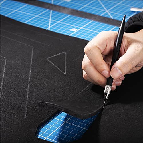 Black 4mm EVA Foam Roll, MEARCOOH 59''x13.9'' Premium Cosplay EVA Craft Foam Sheets - Image 4