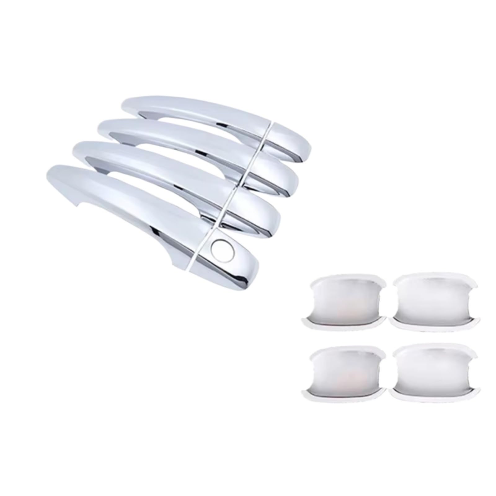 Qdzvalumv Handle Bowl 1 Hole Car Door Handles Cover Shell Compatible With Ikco For Tara 2013-2023 Car Exterior Door Handle Protection Cover Trim Accessories Set(Handle Bowl 1 Hole)