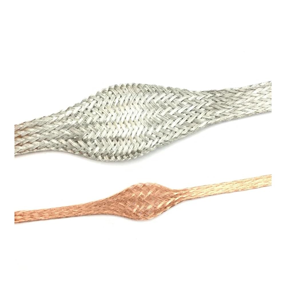 2, 4, 6, 8, 10, 16, 18 mm, cobre estañado, con funda retráctil de metal, blindado, protector de cable de señal, 2/5 m (cobre estañado, 5 m de ancho, 20 mm)