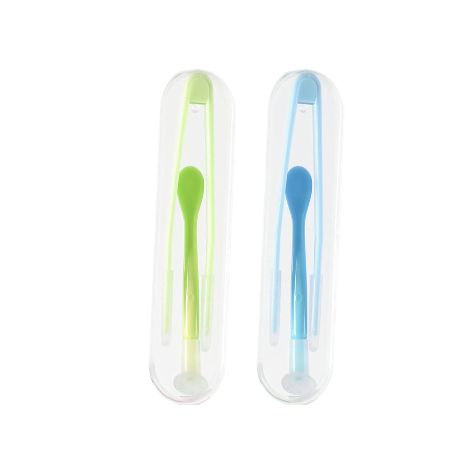 RupeeRise 2 Pcs Lens Applicator Tool Set, Contact Lens Tools with Tweezers and Suction Stick, Eye Lens Care Kit for Daily Use and Travel, Compact and Portable Tool Box, Blue and Green-image-31