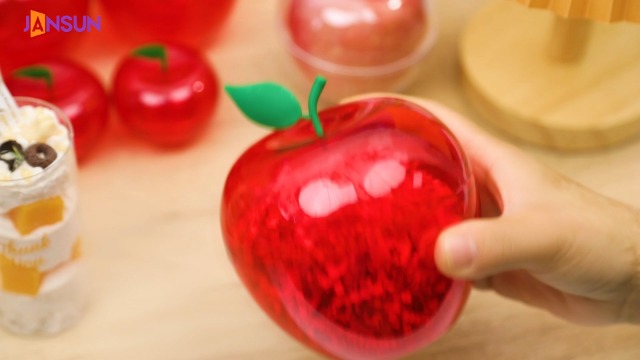 Amazon.com: Jansun 12 Pcs Plastic Apples Containers Teacher Gifts