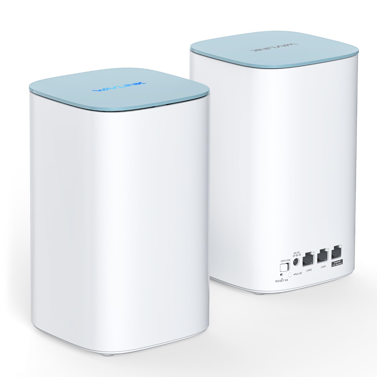 WAVLINK Système Mesh WiFi 6 AX3000 (2 Pack) - Routeur VPN Double Bande, Couverture 3200 pi², 256 Appareils, 5x5dBi, 3 Ports Gigabit, MU-MIMO