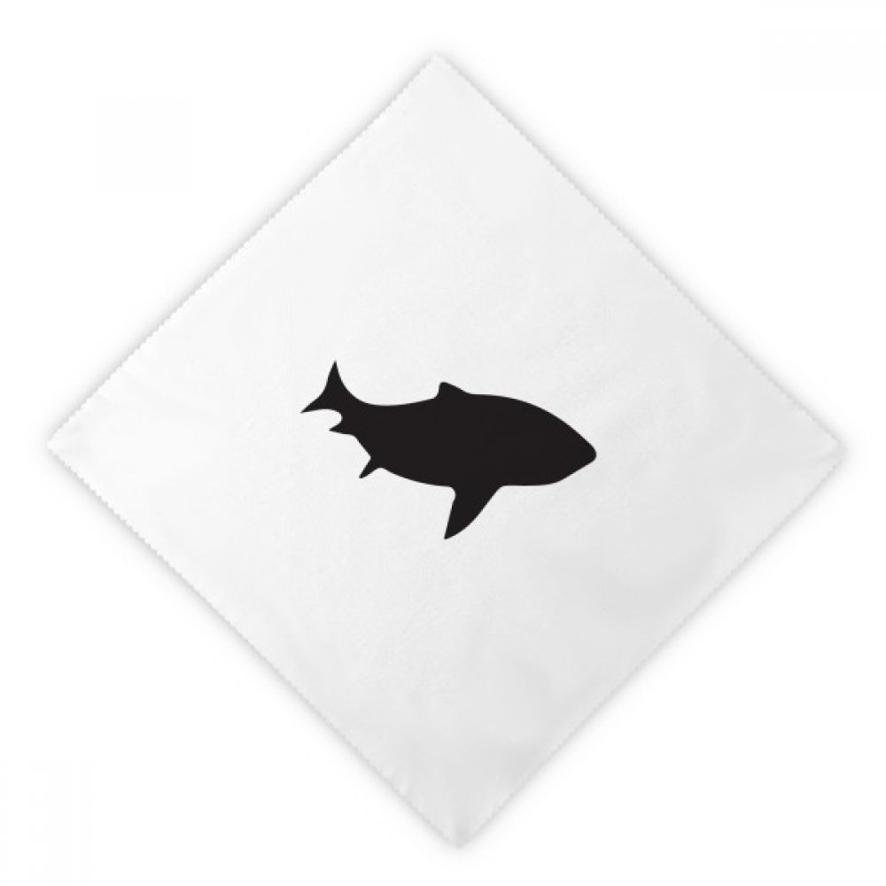 Napkins blanc réutilisable en tissu de 18.5 pouces avec motif de requin multicolore 2pcs