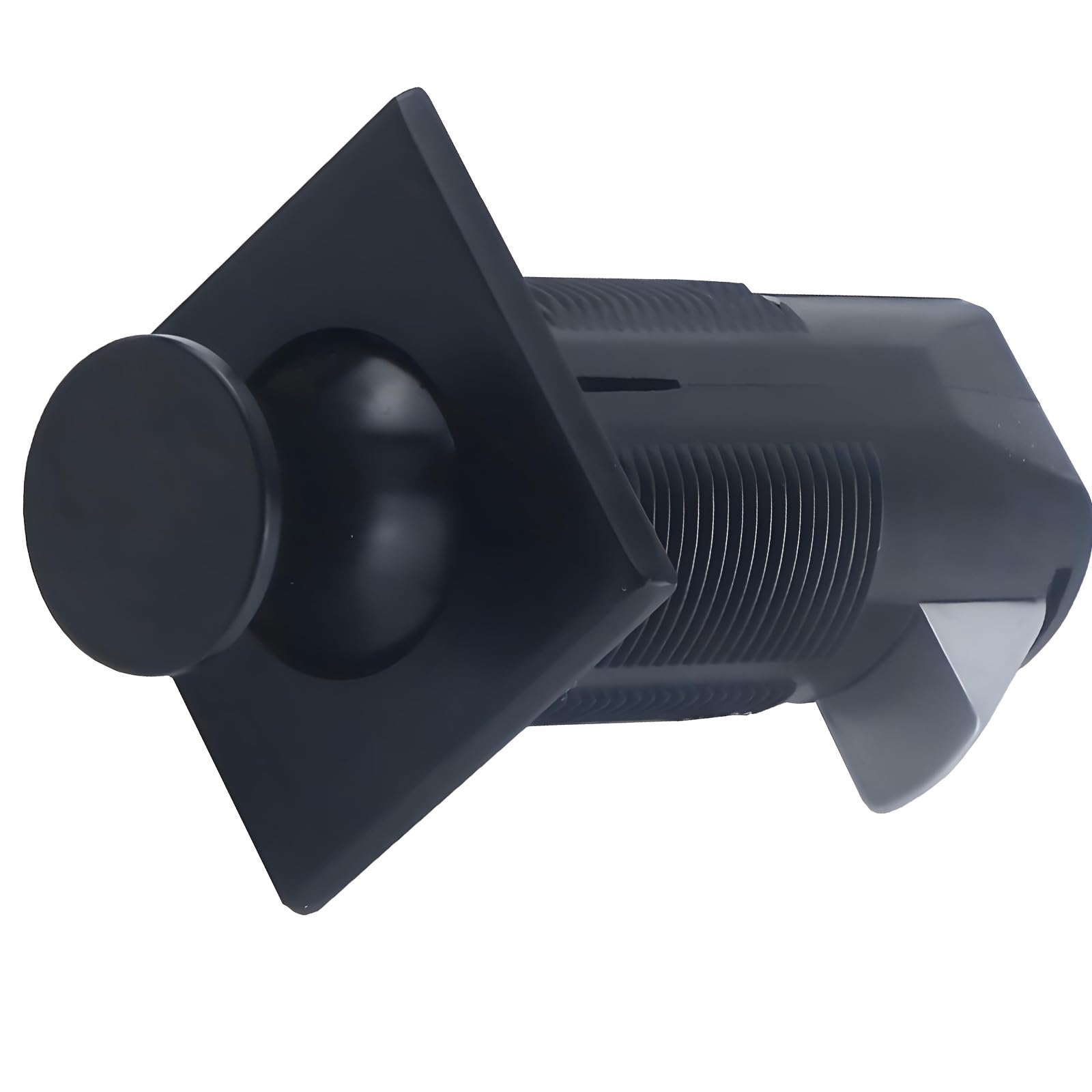 Elnwnnkc Black Keyless Embedded Push Button Latches Knob For Cupboard Marine Furniture Hardware Metal Alloy Cabinet Door