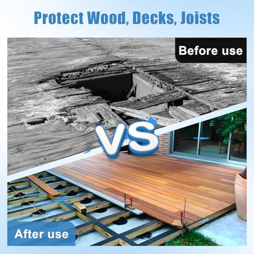 Image of Butyl Joist Tape 6 inch x 50', 4 Pack Joist Tape for Decking, Waterproof Deck Tape, Anti-Corrosion Weather Resistance Joist Tape for Protect Deck Joists and Wood Joists