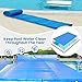 Goplus Pool Cover, 18 x 36 FT Solar Blanket 12 Mil with Carrying Bag for In-Ground and Above-Ground Swimming Pools, Rectangle Hot Tub SPA Thermal Blanket, Blue Bubble