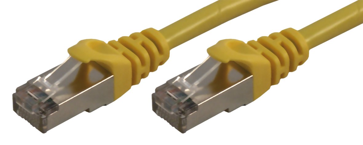 MCL 0.5m Cat6 F/UTP Patch Cable - Yellow