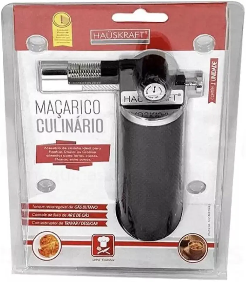Maçarico Culinário Regulável Gourmet Profissional Haüskraft