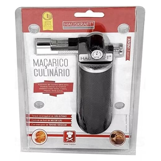 Maçarico Culinário Regulável Gourmet Profissional Haüskraft