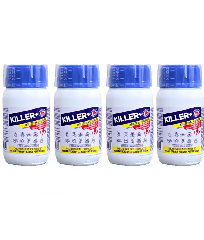 Killer liquido 250ml - Impex. Insecticida acaricida concentrado emulsionable. Eficaz contra mosca, mosquito, pulgas, garrapatas...Sin olor.Con cipermetrina (4)