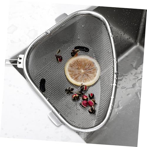 Colador triangular de acero inoxidable Vaguelly para fregadero miniatura 4