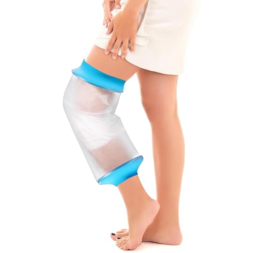 Funda impermeable para rodilla, bolsa de fundición hermética, reutilizable, protector de ducha para cirugía de reemplazo de rodilla, heridas,