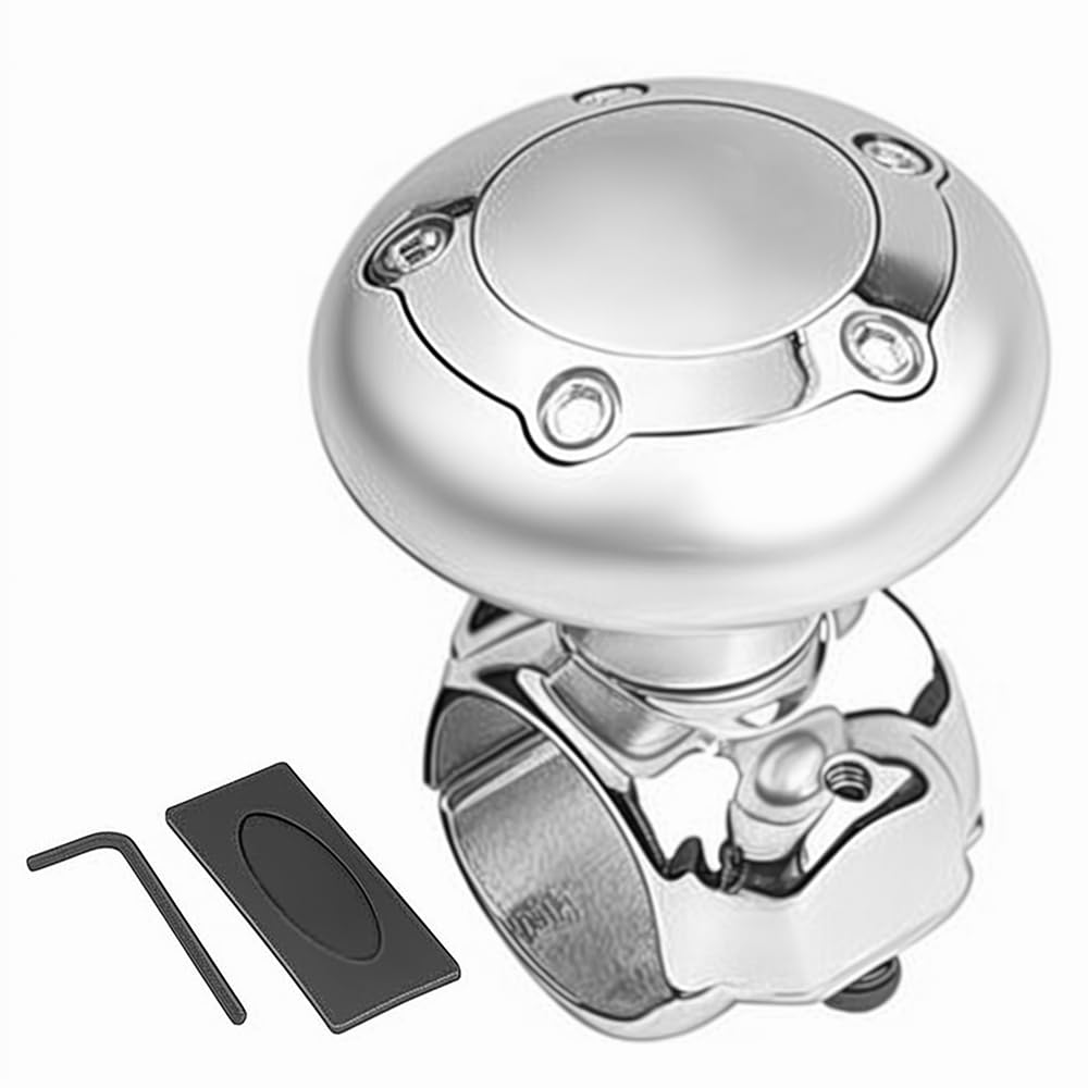 TOTMOX Steering Wheel Knob Vehicle Power Handle Steering Wheel Knob Spinners Universal Design for Car SUV Trucks Tractors Boat etc