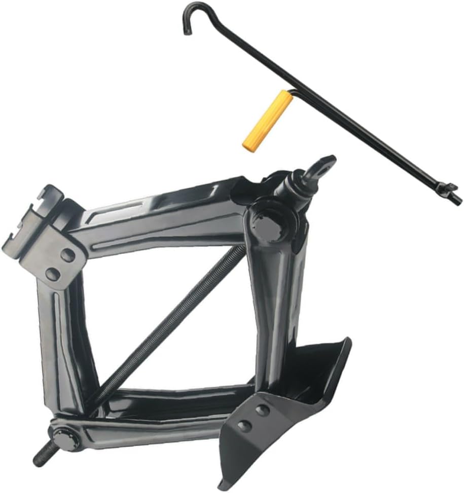 STOBAZA 5 Ton Hand Cranking Car Jack with Scissor Lift, Auto Tire Repair Tool for Sedan and SUV, Portable Vehicle Repair Equipment with Random Handle Color Random Color