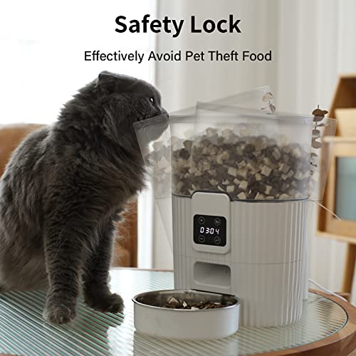 Alimentadores automáticos cronometrados para gatos, Dispensador de 3,5 litros para gatos e cães pequ