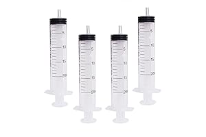 20 cc syringe no needle for precise liquid measurement and scientific purposes