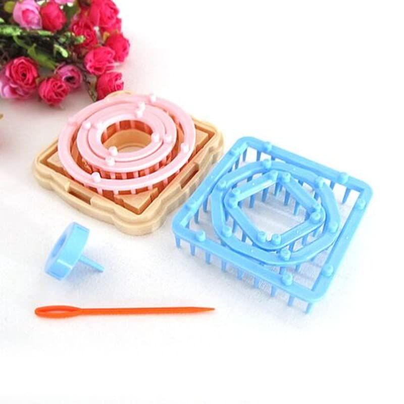 9pcs Hand Knitting Loom Flower Daisy Pattern Flower Daisy Pattern Maker Wool Yarn Needle Hobby Loom Machine Sewing Tools Color - Sewing Tools & Accessory -