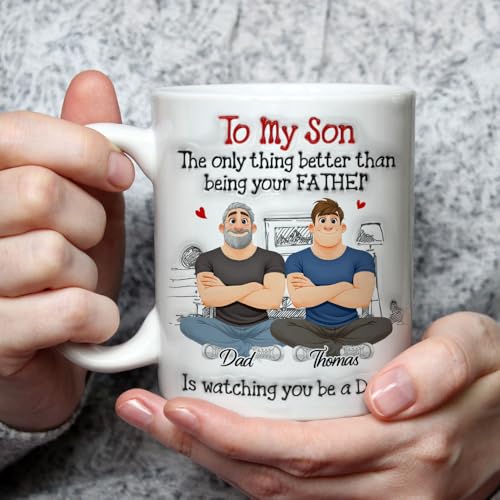 Taza personalizada Wrappiness para hijo, regalo del padre miniatura 2