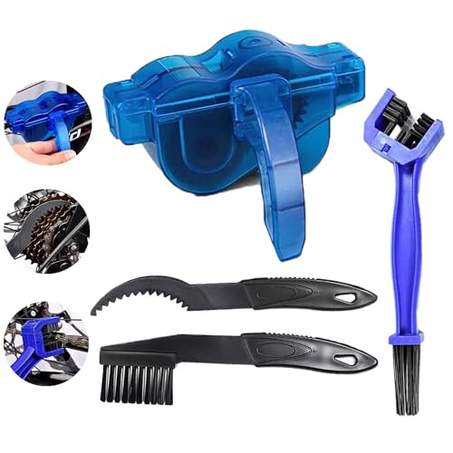Set per la pulizia della catena della bicicletta, pulitore della catena della bicicletta, spazzola per la pulizia della catena per la pulizia della catena