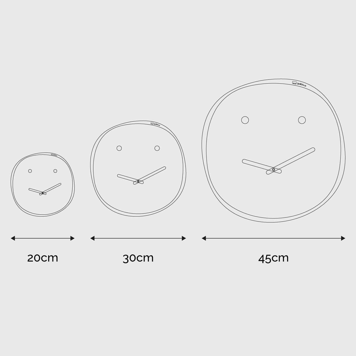 Giallobus - Orologio Bilay - Moody - Legno Mdf - Premium 45x45cm - 03 - Pinky - Artigianale Made in Italy - Silenzioso - Idea regalo - Moderni doppio livello
