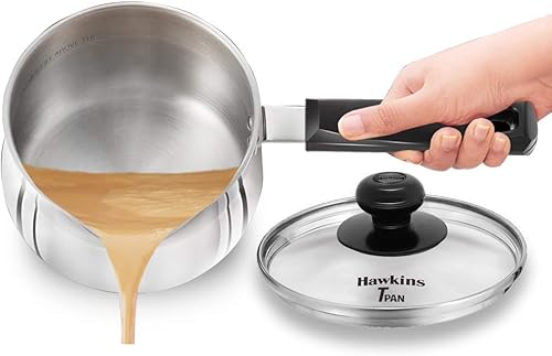 Hawkins TPan de acero inoxidable con tapa de cristal (SSTP15), 1,5 litros